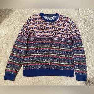 Marc By Marc Jacobs Men’s Size XL Charcoal Multi 100% Merino Wool Sweater